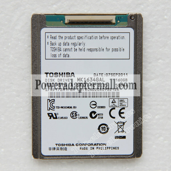 1.8"160GB TOSHIBA MK1634GAL HDD FOR iPod classic 7th Generation